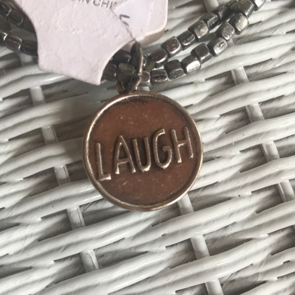 Flower & Laugh Charm Silver Bracelet - Picture 3 of 3